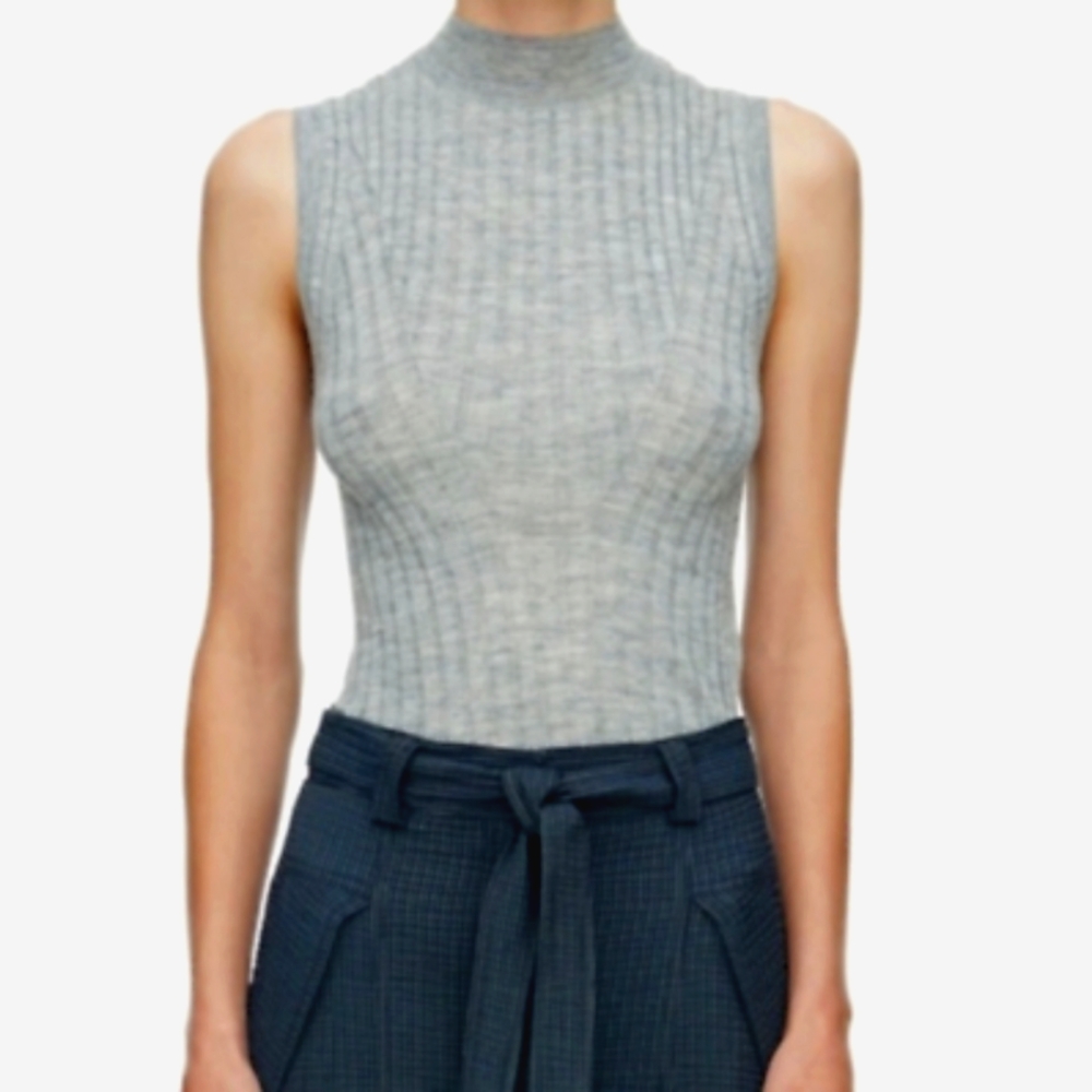 Rebecca Taylor knit mock neck tank NWT